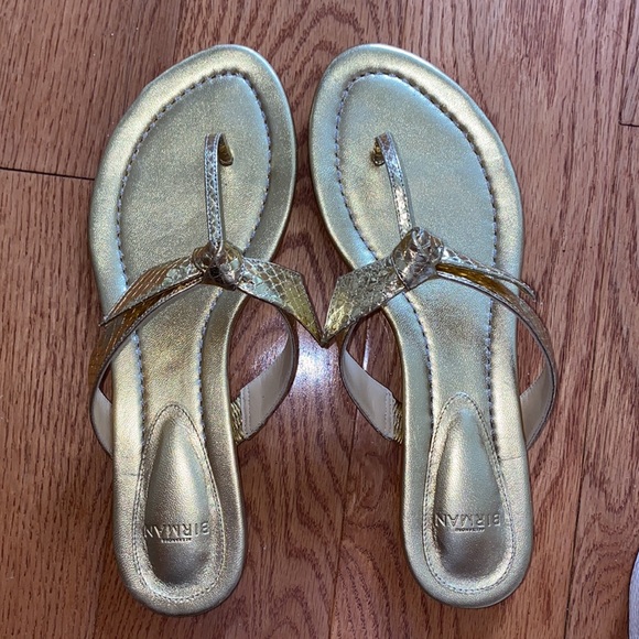 Alexandre Birman Gold Thong Sandals - Picture 5 of 5